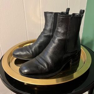 Kenneth Cole Reaction fall winter black leather Chelsea boots size 9
